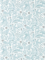 Scion Coast Blue Pomona Dove & Deer A4 Wallpaper Sample - Image 1 of 2