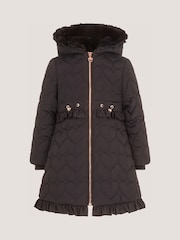 Monsoon Harriett Heart Quilted Coat - Larawan 1 ng 2