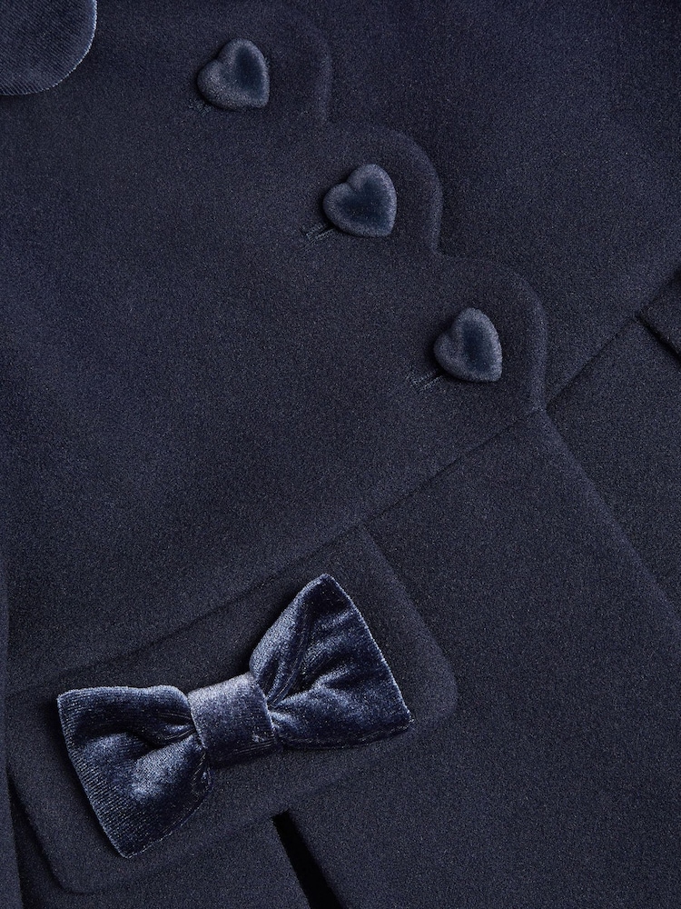 Monsoon Blue Scallop Collar Coat - Image 3 of 3 Monsoon Blue Scallop Collar Coat - Image 3 of 3