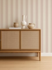 Scion Blush Pomona Central Stripe A4 Wallpaper Sample - Image 1 of 2