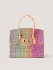 Monsoon Gold Clara Rainbow Diamanté Bag - Image 1 of 2
