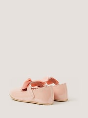 Monsoon Pink Baby Bow Patent Walker Shoes - Image 2 of 2