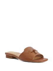 Қоңыр - Dune London былғары Lindo күнделікті сандалдар - 4суретінің 2 суреті