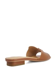 Қоңыр - Dune London былғары Lindo күнделікті сандалдар - 4суретінің 3 суреті