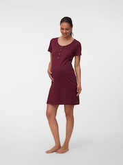 Mamalicious Red Maternity And Nursing Nightie - Image 3 of 6