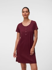 Mamalicious Red Maternity And Nursing Nightie - Image 5 of 6