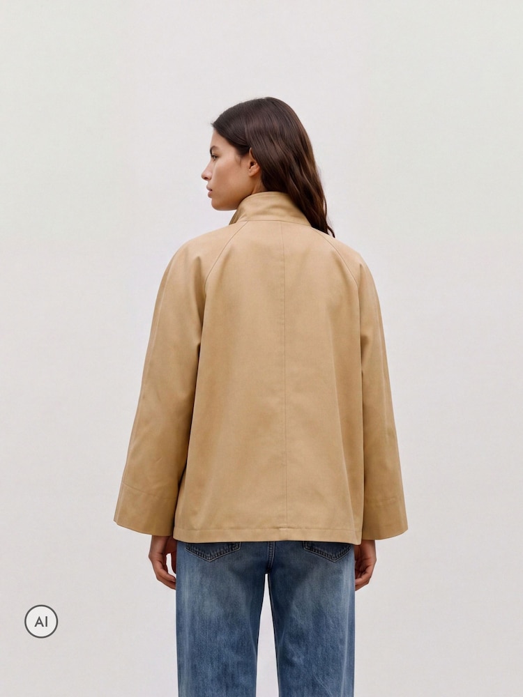 VERO MODA Funnel Neck Short Trench Coat - Bild 2 von 5 VERO MODA Funnel Neck Short Trench Coat - Bild 2 von 5