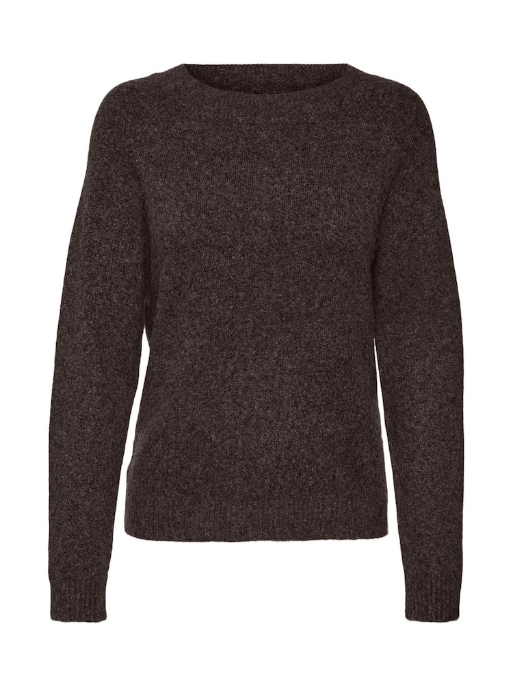 Шоколадты қоңыр - Vero Moda дөңгелек мойынға арналған жұмсақ сенсорлы тоқылған жемпір - 5суретінің 5 суреті Шоколадты қоңыр - Vero Moda дөңгелек мойынға арналған жұмсақ сенсорлы тоқылған жемпір - 5суретінің 5 суреті