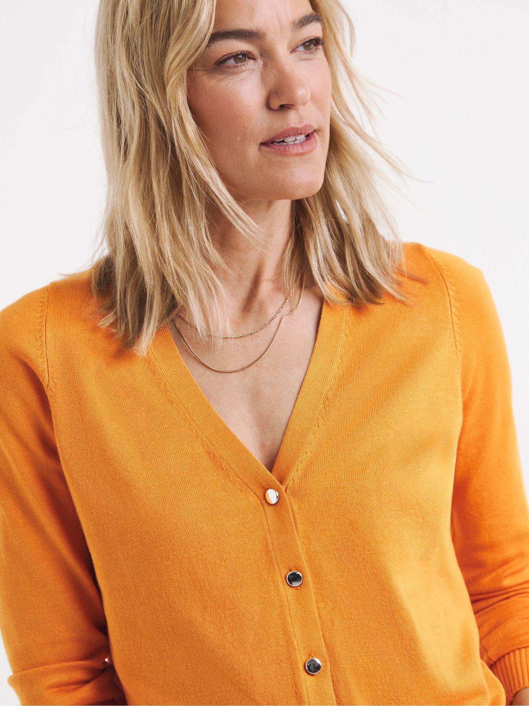 Buy JD Williams Orange Eversoft V Neck Cardigan from the Next UK