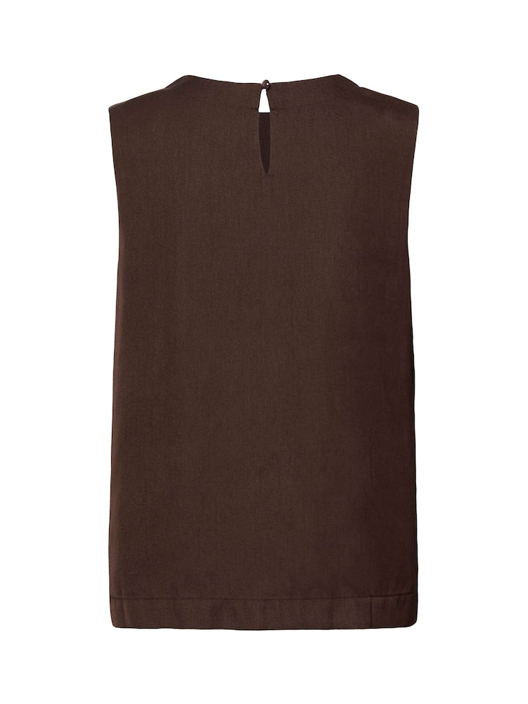 Kaffe Brown KAallie Sleeveless Boat Neck Top - Image 7 of 7 Kaffe Brown KAallie Sleeveless Boat Neck Top - Image 7 of 7