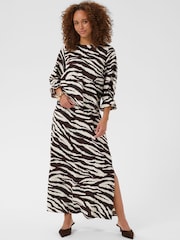 Kaffe Brown Kaviky 3/4 Sleeve Blouse - Image 4 of 8