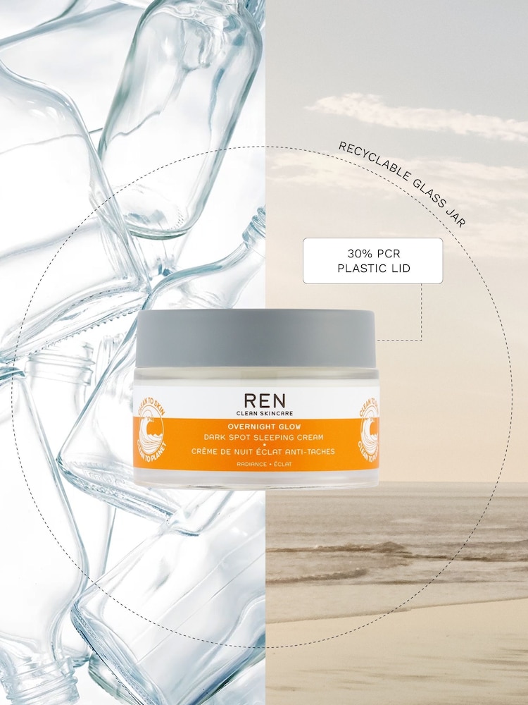 REN Overnight Glow Dark Spot Sleeping Cream 30ml - Image 5 of 5