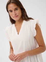 Kaffe Natural KAvalerie V-Neck Sleeveless Dress - Image 4 of 6