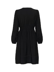 Kaffe Black V-Neck Midi Dress - Image 7 of 7