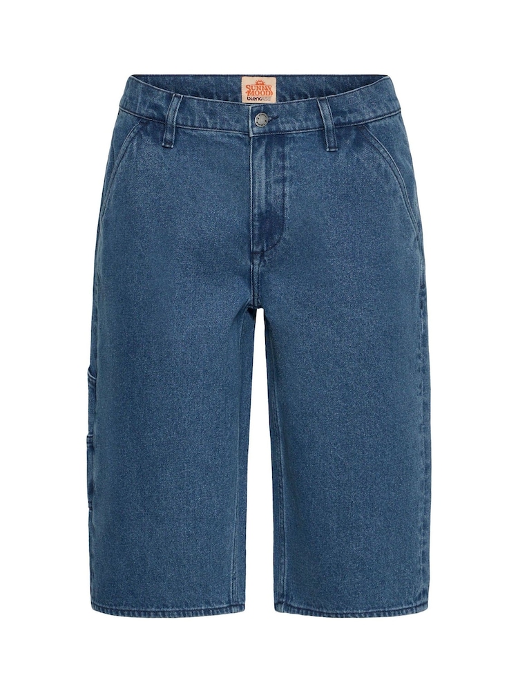 Blend Blue Migs Sun Flake Denim Shorts - Image 6 of 6 Blend Blue Migs Sun Flake Denim Shorts - Image 6 of 6