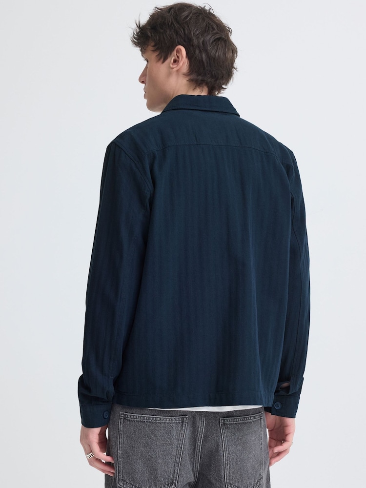 Blend Blue Modern Utility Overshirt Jacket - Image 2 of 7