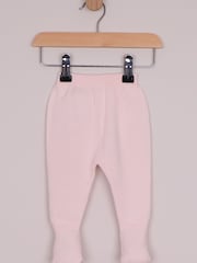 Emile Et Rose Pink Minny - Knitted Two-Piece With Large Embroidered Collar, Foot-in Leggings & Hat Set - Image 5 of 7