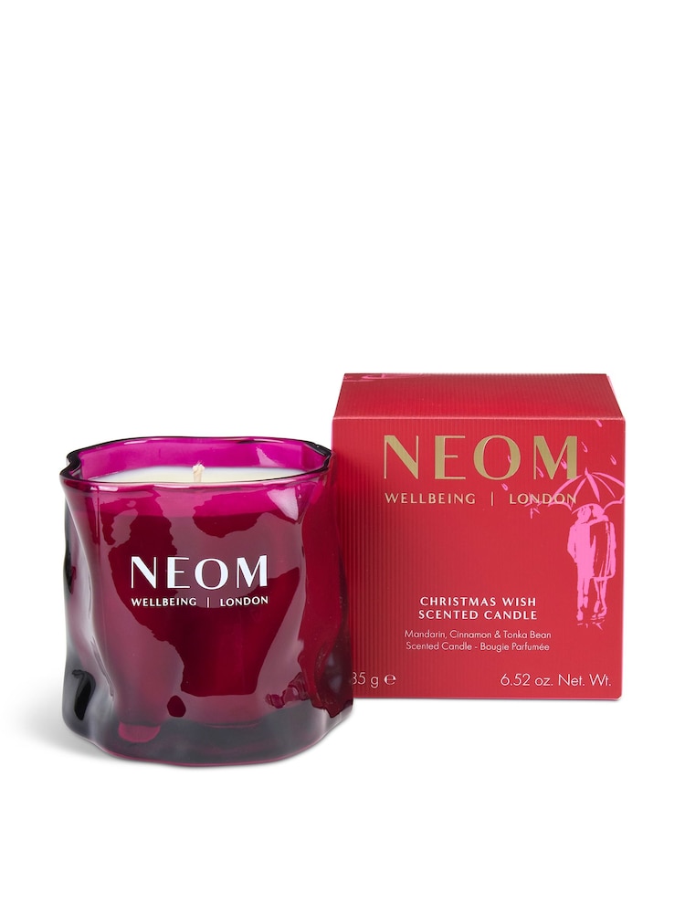 NEOM Christmas Wish 1 Wick Candle 185g - Image 1 of 8 NEOM Christmas Wish 1 Wick Candle 185g - Image 1 of 8