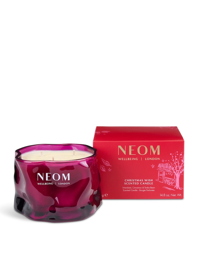 Neom Christmas Wish 3 Wick Candle 420g - Image 1 of 8 Neom Christmas Wish 3 Wick Candle 420g - Image 1 of 8