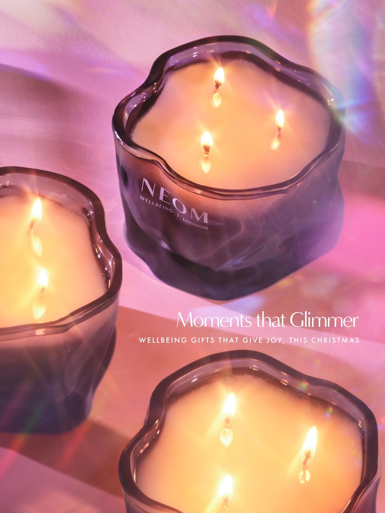 NEOM Sparkling Joy 3 Wick Candle 420g - Image 2 of 8 NEOM Sparkling Joy 3 Wick Candle 420g - Image 2 of 8
