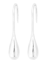 Simply Silver Sterling Silver 925 Polished Organic Drop Earrings - Image 1 of 1