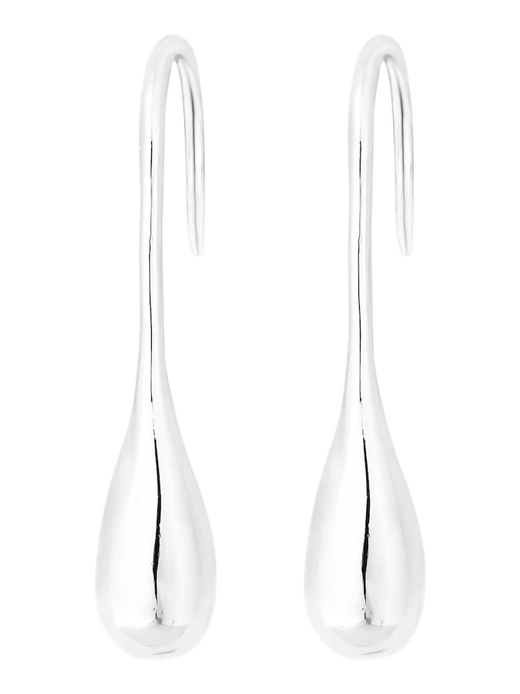 Simply Silver Sterling Silver 925 Polished Organic Drop Earrings - Image 1 of 1