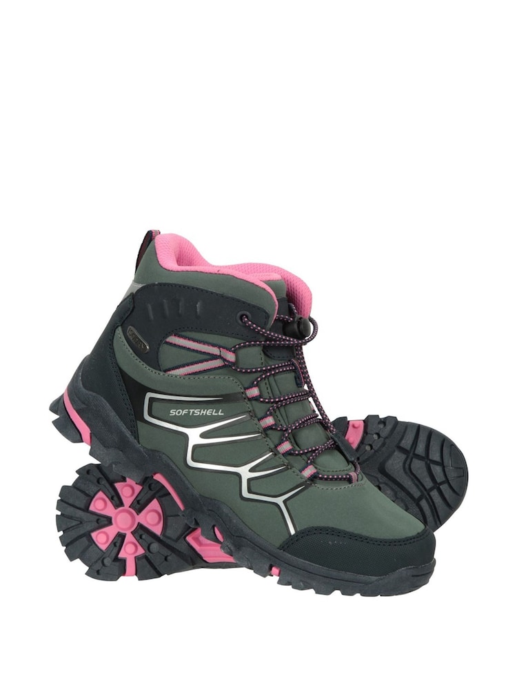 Mountain Warehouse Green Softshell Kids Walking Boots - Image 1 of 6