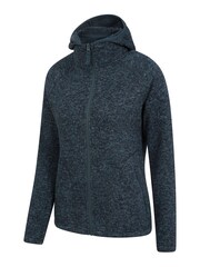 Mountain Warehouse Blue Nevis Womens Full Zip Hoodie - Image 4 of 6