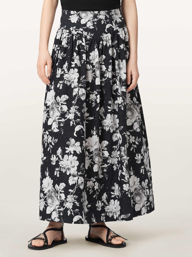 AllSaints Black Levy Skirt - Image 2 of 9