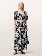 AllSaints Black Levy Skirt - Image 7 of 9