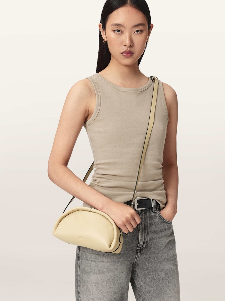 AllSaints White Rosalie Arc Cross-Body Bag - Image 2 of 7