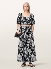 AllSaints Black Levy Top - Image 5 of 6