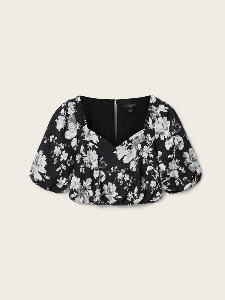 AllSaints Black Levy Top - Image 6 of 6