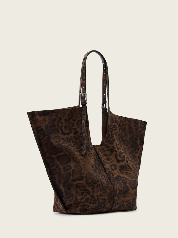 AllSaints Brown Ara Leppo E/W Tote - Image 2 of 7