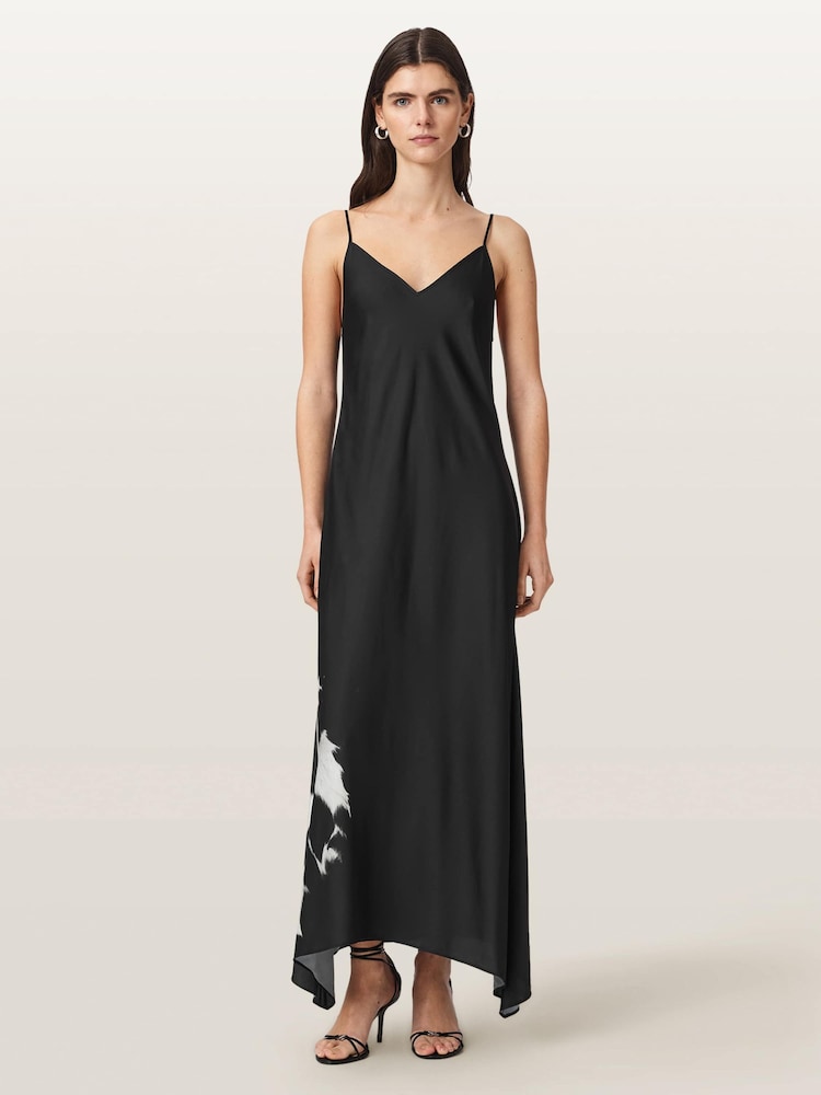 AllSaints Black Leona Dress - Image 1 of 6 AllSaints Black Leona Dress - Image 1 of 6