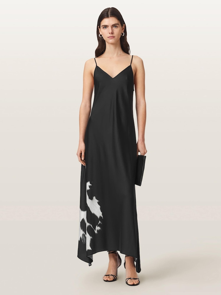 AllSaints Black Leona Dress - Image 2 of 6 AllSaints Black Leona Dress - Image 2 of 6