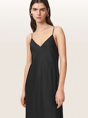 AllSaints Black Leona Dress - Image 3 of 6