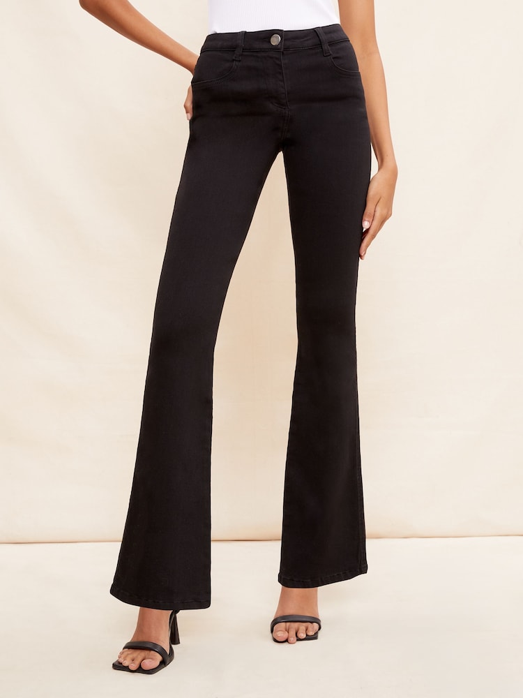 Friends Like These Black Jegging Stretch Flare jeans - Image 1 of 1