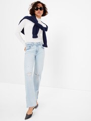 Gap Blue Mid Rise  90s Loose Jeans - Image 1 of 4
