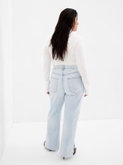 Gap Blue Mid Rise  90s Loose Jeans - Image 2 of 4