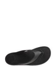Totes Black Solbounce Ladies Toe Post Flip Flop Sandals - Image 4 of 5