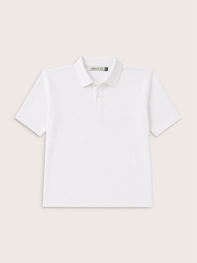 Baukjen White Kayla Strong Shoulder Polo Top - Image 5 of 5 Baukjen White Kayla Strong Shoulder Polo Top - Image 5 of 5