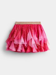 JoJo Maman Bébé Red Reindeer Tulle Skirt & Top Set - Image 4 of 7