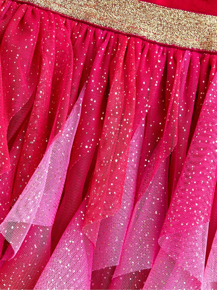 JoJo Maman Bébé Red Reindeer Tulle Skirt & Top Set - Image 7 of 7 JoJo Maman Bébé Red Reindeer Tulle Skirt & Top Set - Image 7 of 7