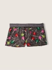 Victoria's Secret PINK Dark Charcoal Flannel Pyjama Short - Image 1 of 1