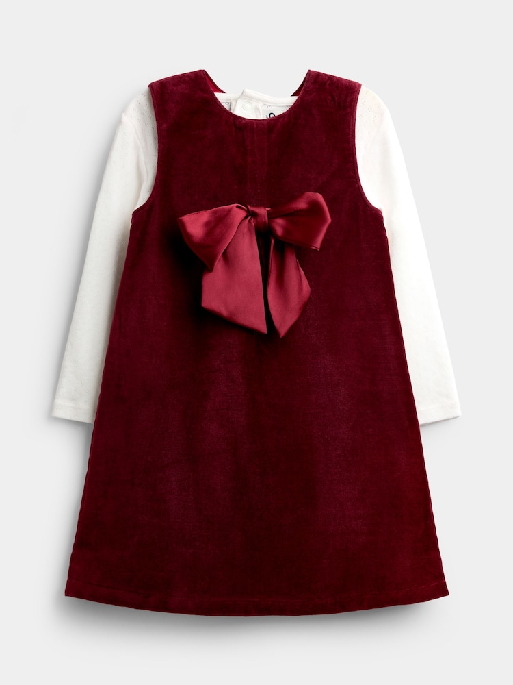 JoJo Maman Bébé Pinny Dress & Top Set - Bild 1 von 6