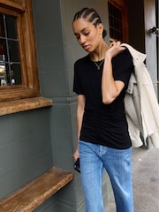 Baukjen Black Dani Ruched Waist Top - Image 2 of 5