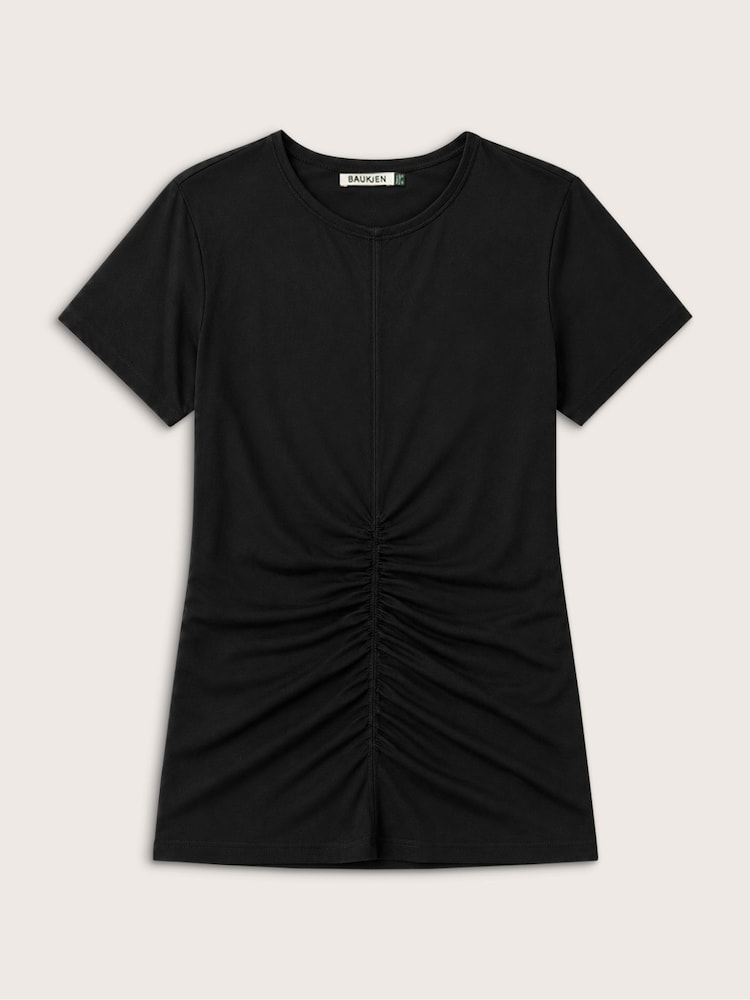 Baukjen Black Dani Ruched Waist Top - Image 5 of 5 Baukjen Black Dani Ruched Waist Top - Image 5 of 5