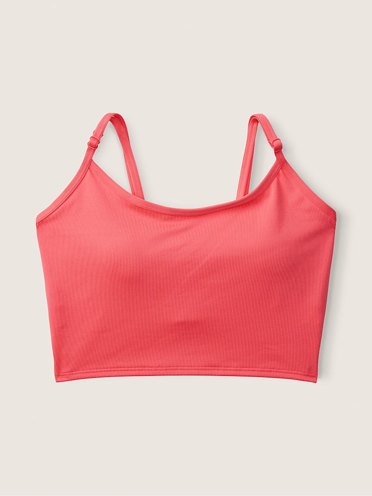 Victoria's Secret PINK Sunkissed Pink Ultimate Lightly Lined Sports Crop - Image 4 of 4 Victoria's Secret PINK Sunkissed Pink Ultimate Lightly Lined Sports Crop - Image 4 of 4