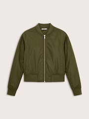 Baukjen Green Eve Cropped Bomber Jacket - Image 5 of 5